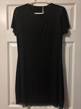 Victoria's Secret Black Short Sleeve Swim Coverup Tunic